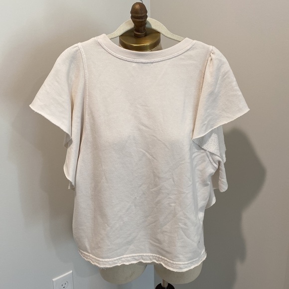 michael stars ruffle sweatshirt tank - Picture 2 of 3